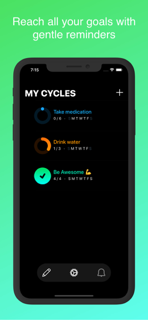 ‎Cycles - Daily Habit Creator Screenshot