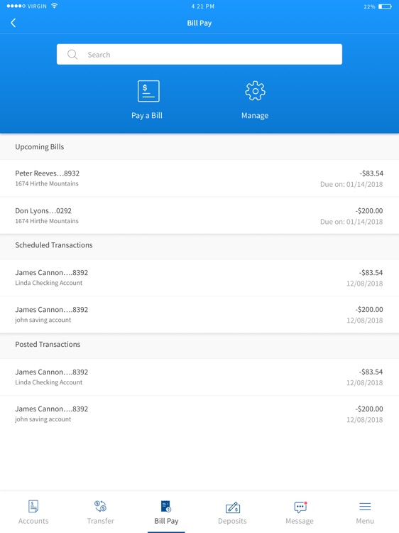 Kony DBX Retail Banking - iPad screenshot-3