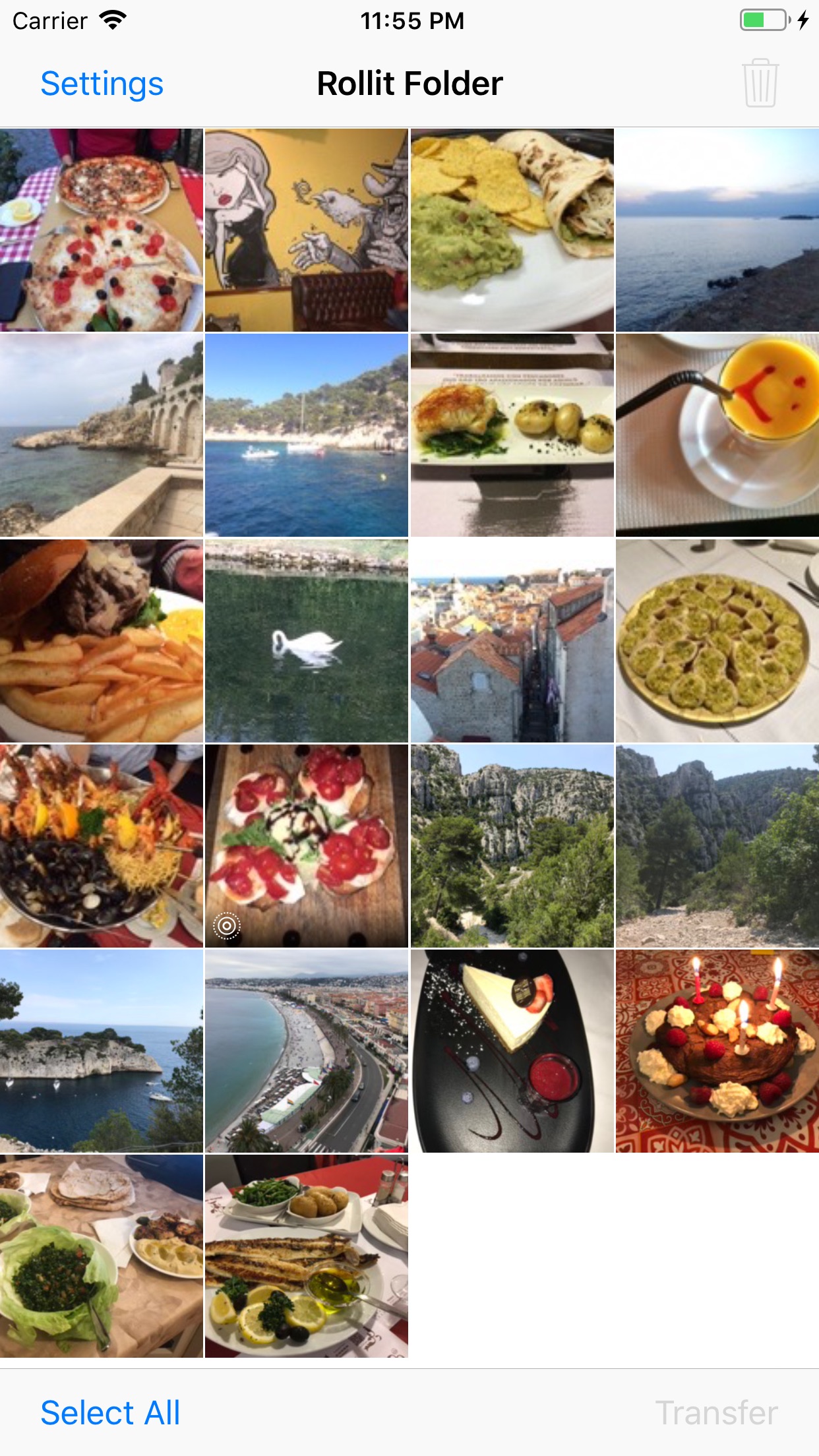 Screenshot do app Rollit - Photo Transfer App