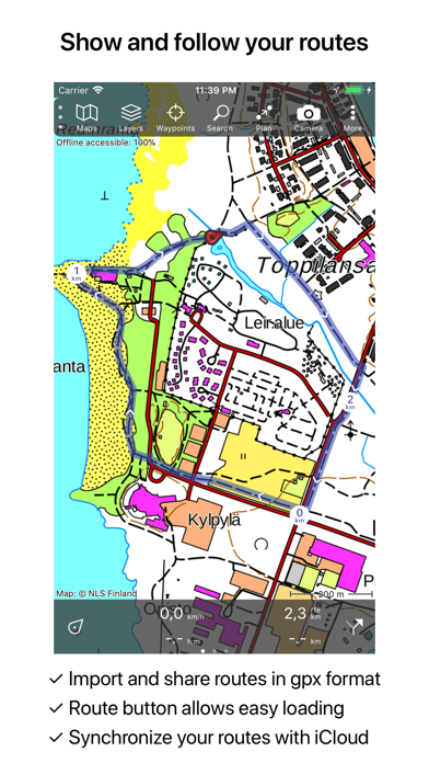 Topo GPS Finland Screenshot 3