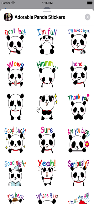 Adorable Panda Stickers(圖2)-速報App