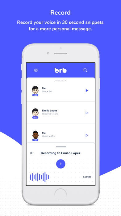 Brb - Voice Messenger screenshot 2