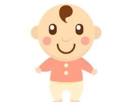 Awaken your iMessages for funny emotion with this exclusive Little Hair Baby Sticker pack