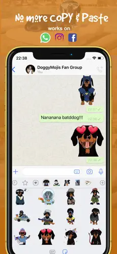 Captura 3 CrusoeMoji - sausage dog mojo iphone