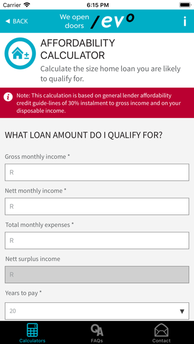 Evo Home Finance App screenshot 2