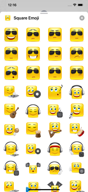 Yellow Square Smileys Emoticon(圖3)-速報App