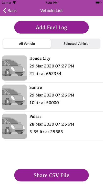 Fuel Log Application