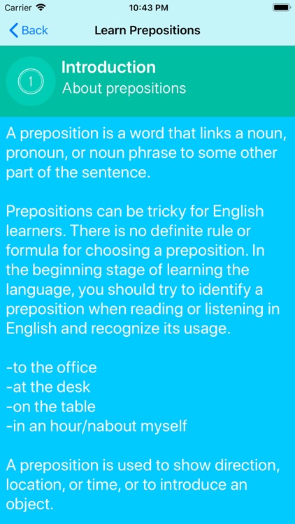 English Grammar - Prepositions