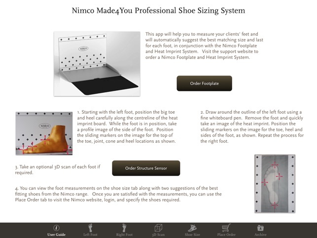 Nimco Professional Shoe Sizing