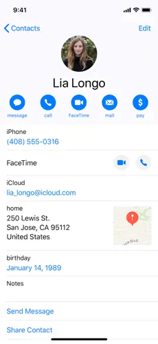 Captura 1 Contactos iphone