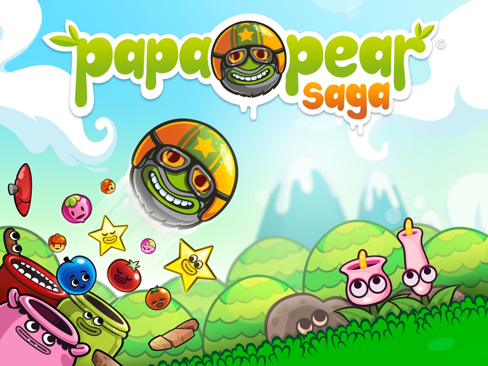 Pear saga. Papa Pear Saga 1.1.0. Papa Pea игра сылка на эп стор.
