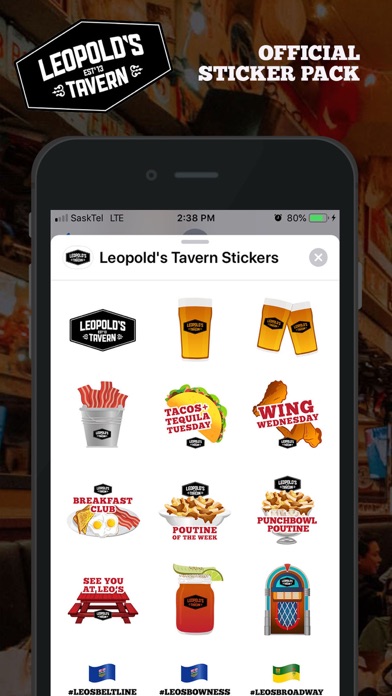 Leopold's Tavern Stickers screenshot 2