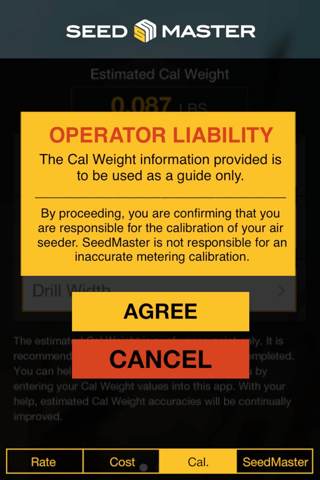 Seedmaster Seed Rate Calc screenshot 2