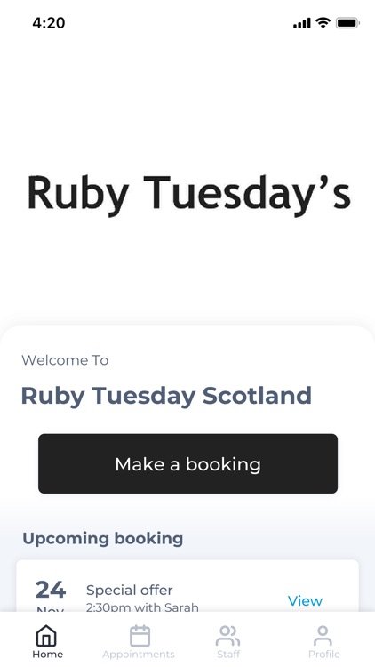 Ruby Tuesday Scotland