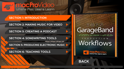 Workflows Course on Garageband screenshot 2
