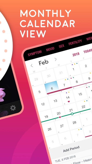 Life - Period Tracker, Menstrual Cycle Calendar, Ovulation & Fertility Diary for Women’s Health screenshot