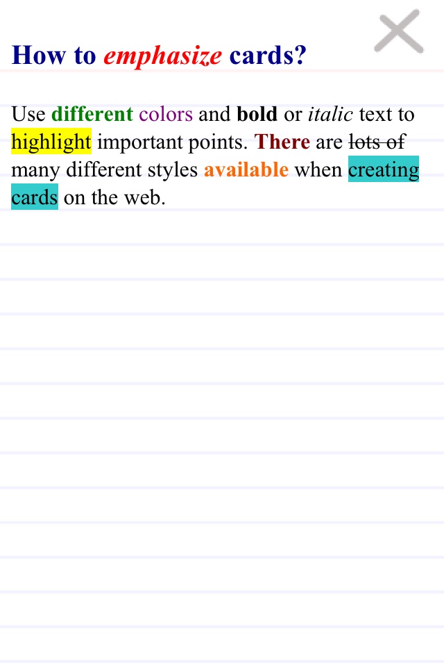 FreezingBlue Flashcards screenshot 2