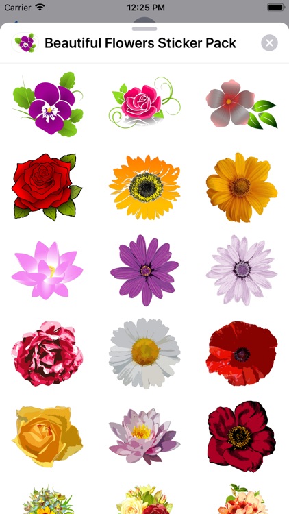 Beautiful Flowers Sticker Pack