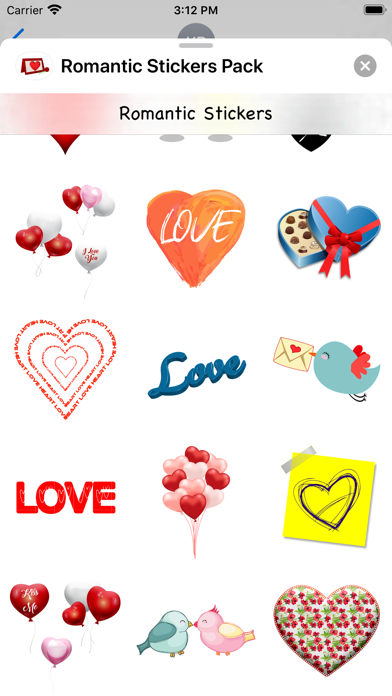 Romantic Stickers Pack screenshot 3