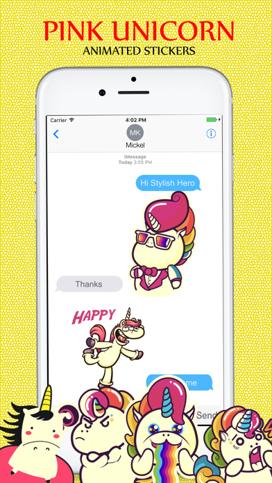 How to cancel & delete Pink Unicorn Stickers from iphone & ipad 4