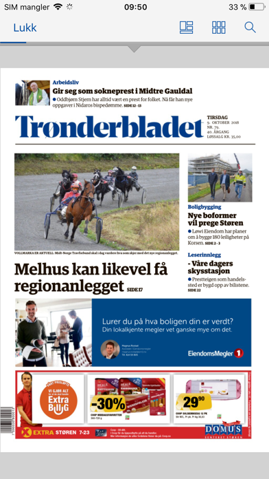 Trønderbladet eAvis screenshot 2