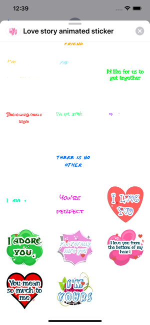 Love story animated sticker(圖4)-速報App