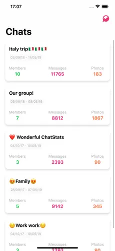 Captura 1 ChatStats iphone