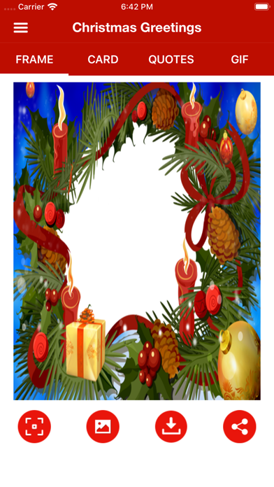 Christmas Wishes Cards & Frame screenshot 4