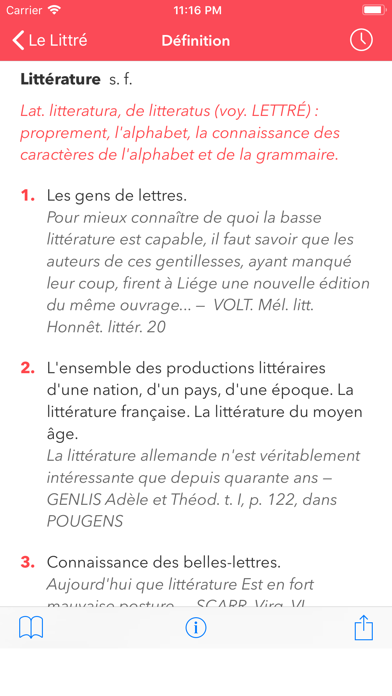 Dictionnaire Littré Français screenshot 2