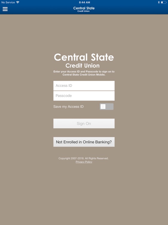 Central State for iPad