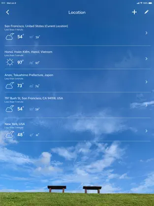Captura de Pantalla 5 Weather, Pronóstico del tiempo iphone