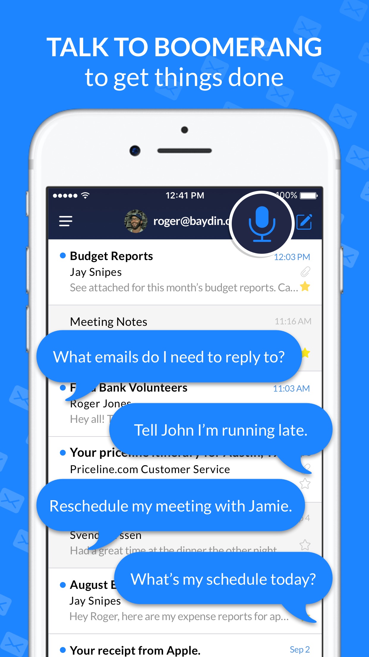 Screenshot do app Email Client - Boomerang Mail