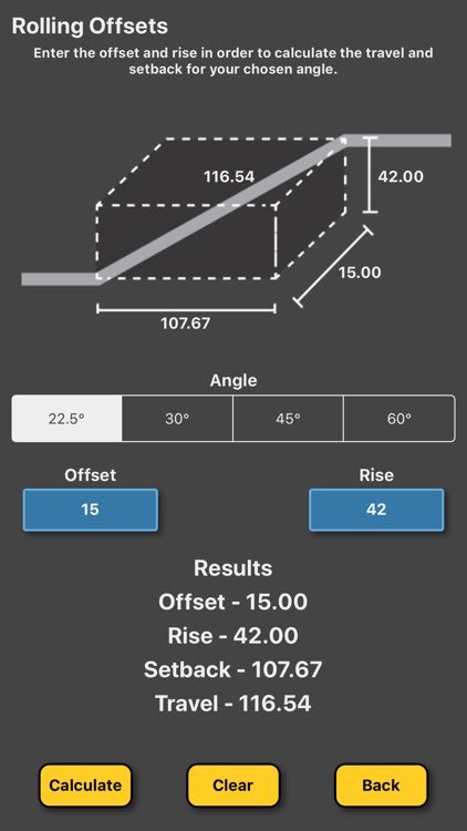 Pipe Offset Calculator