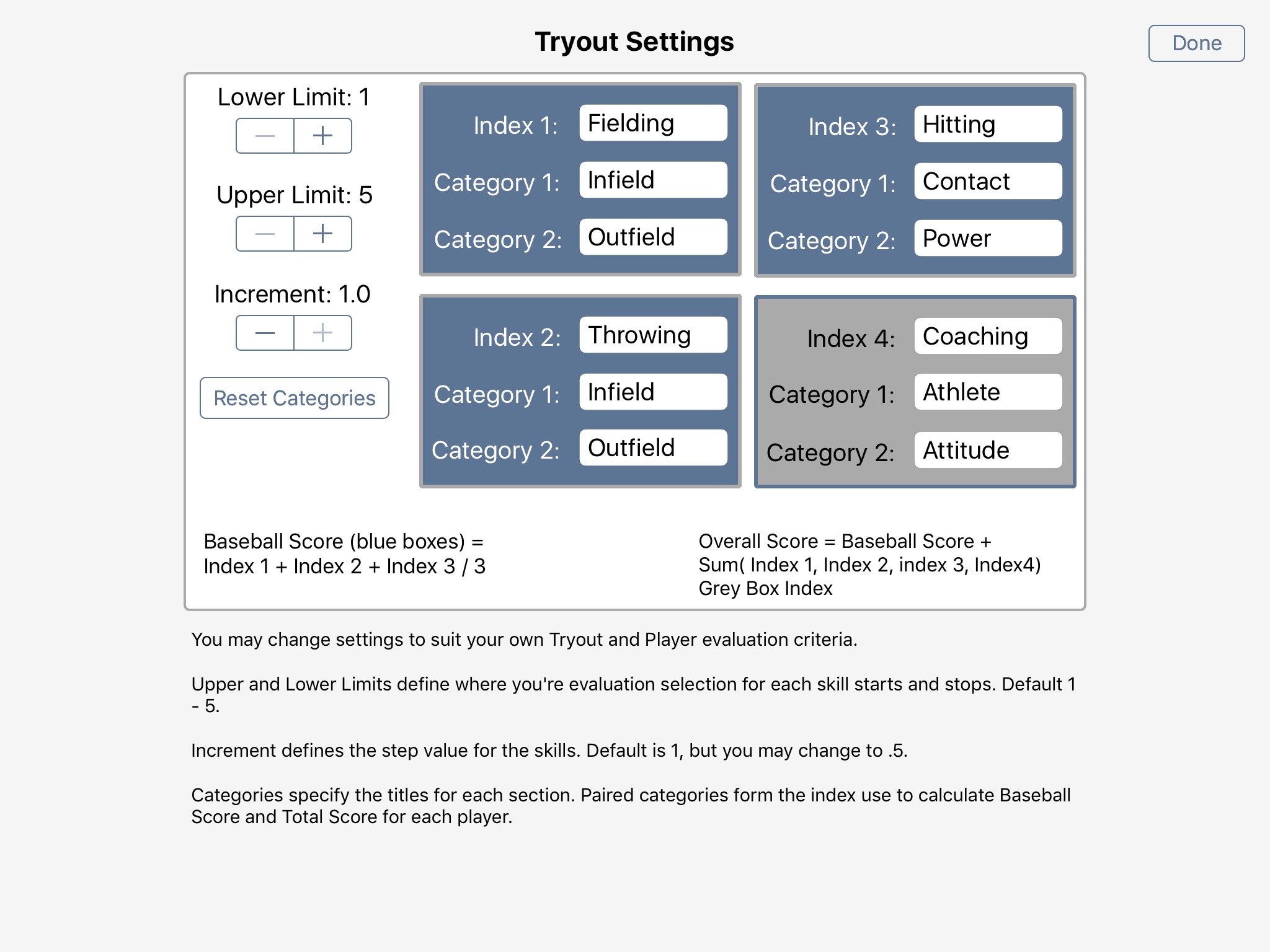 Tryout and Draft Management screenshot 2