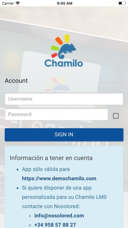 Nosolored Chamilo Mobile