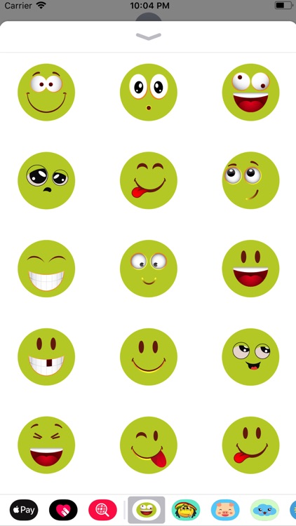 Green emoji sticker 2019