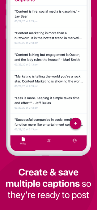 Caption app for iphone
