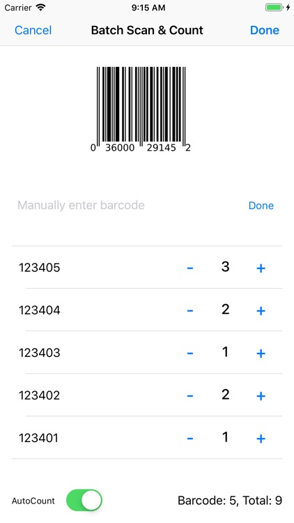 Barcode scanner Crosshair