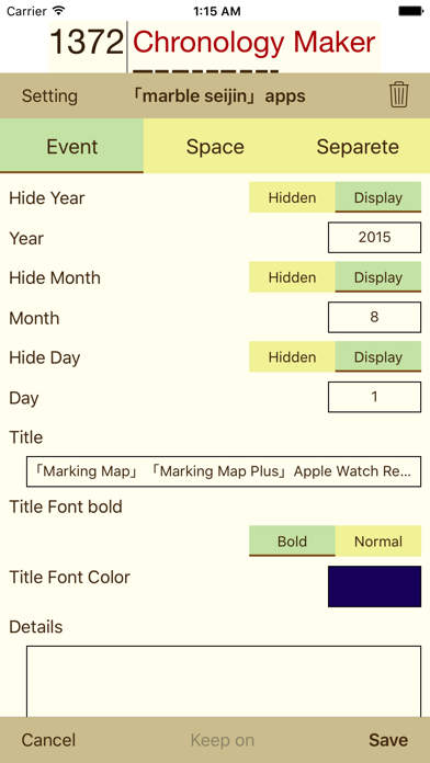 How to cancel & delete ChronologyMaker from iphone & ipad 4