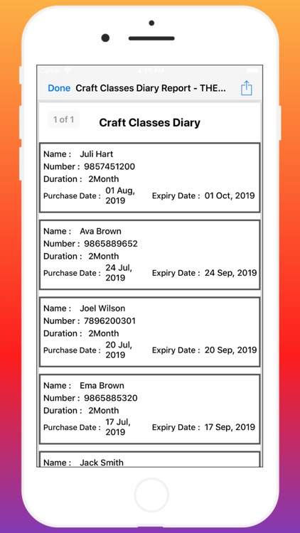 Craft Classes Diary screenshot-6