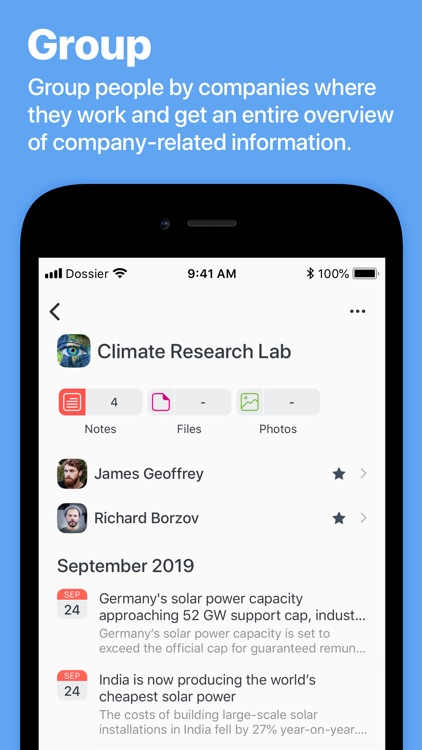 Dossier: Contacts and Notes screenshot-4