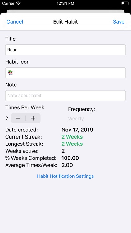 Streaking: Habit Tracking