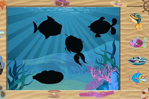 Sticker puzzles: Sea Fish screenshot 2