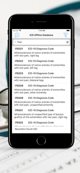 Game screenshot ICD Offline Database apk