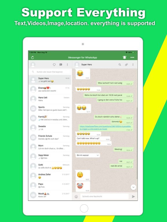 Messenger for WhatsApp ++ screenshot 3