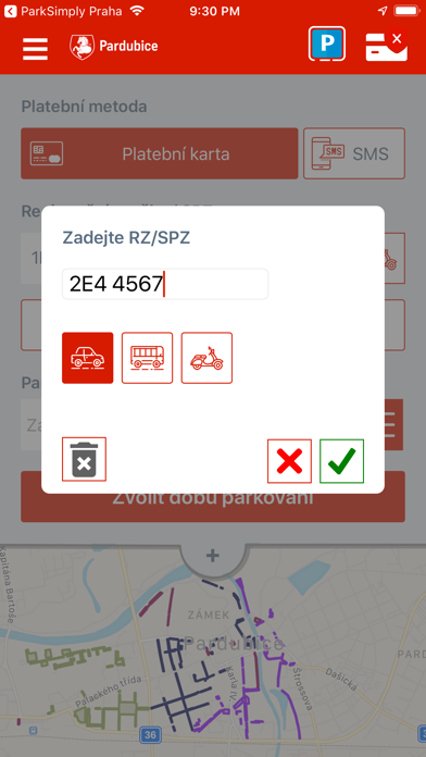 ParkSimply Pardubice screenshot 2