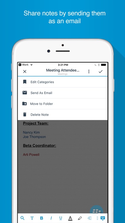 BlackBerry Notes screenshot-3
