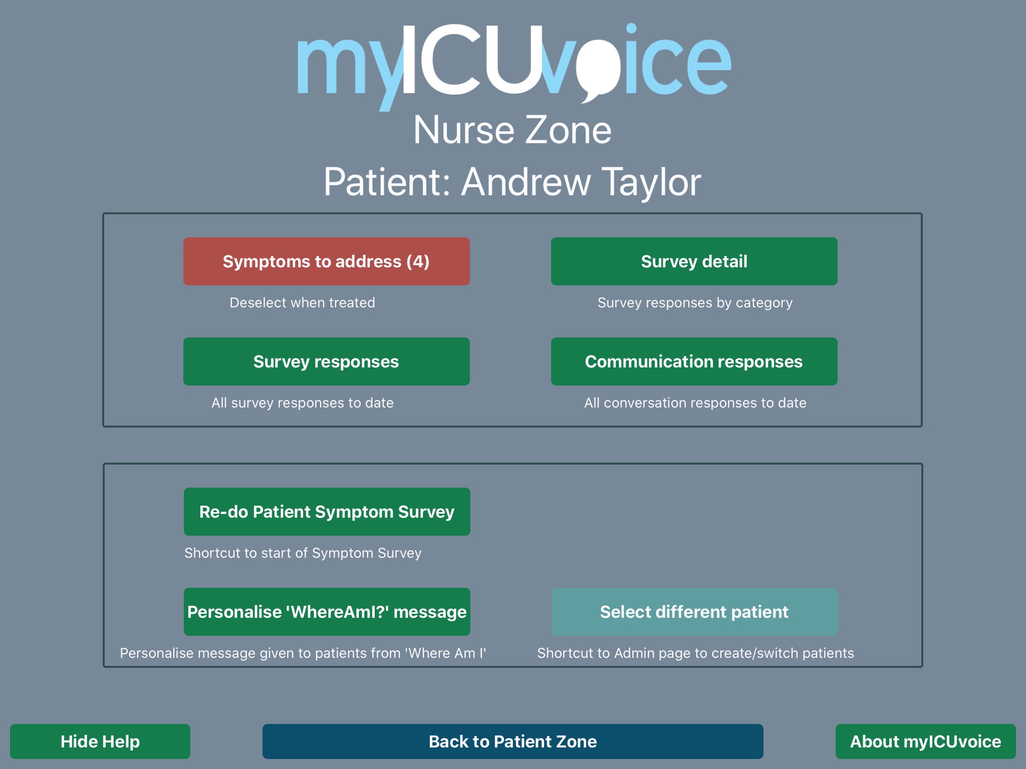 myICUvoice screenshot 2