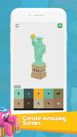 Game screenshot 3D Color By Number Voxels apk