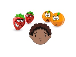 The CamDauTreSt is an interesting sticker which are designed to show the feeling face of the kids, the fruits